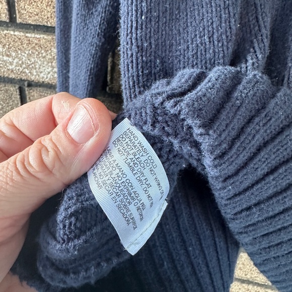 Y2K Arizona Jean Co Cropped Hoodie Cardigan Navy XL - Picture 5 of 5